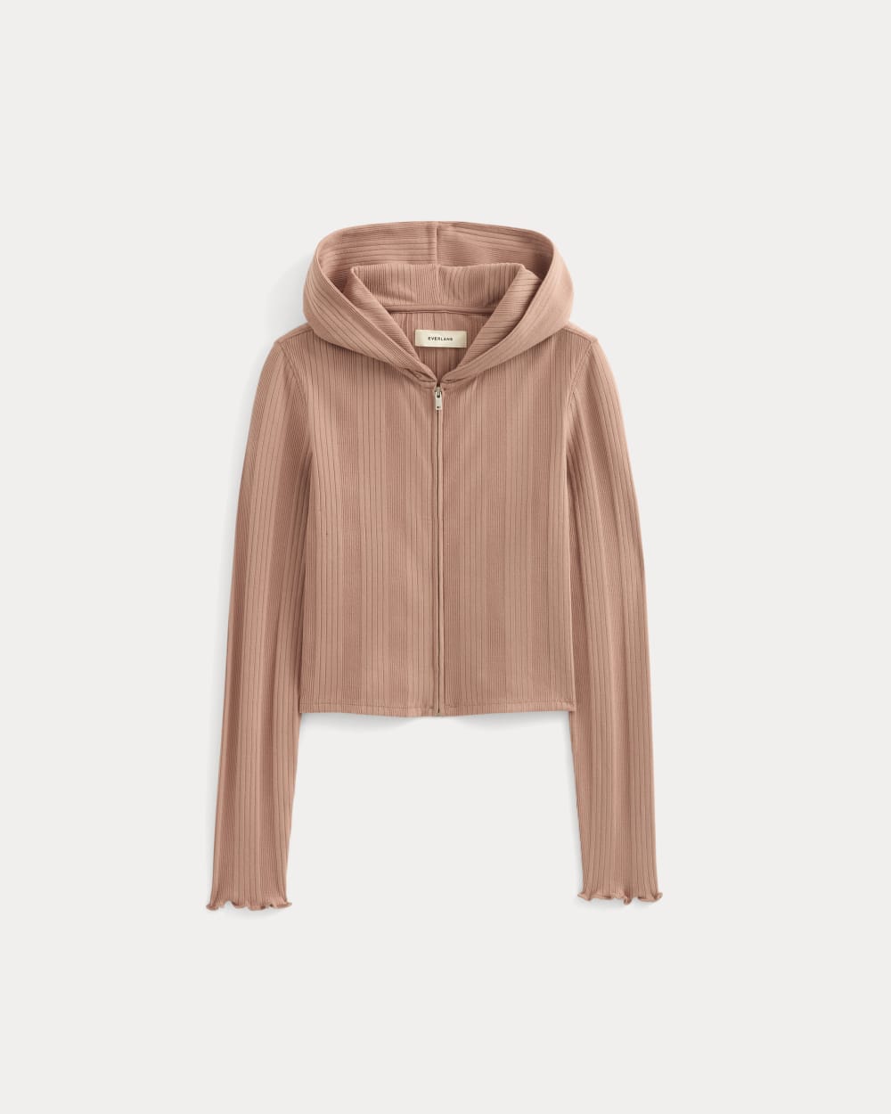 Lounge Rib Hoodie | Ash Rose
