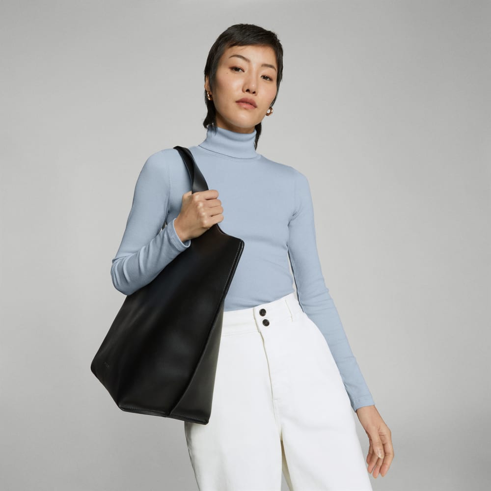 The Luxe Micro-Rib Turtleneck | Mist