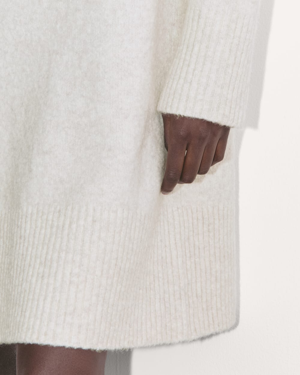 The Sweater Dress in Plush Cotton | Heathered Oat