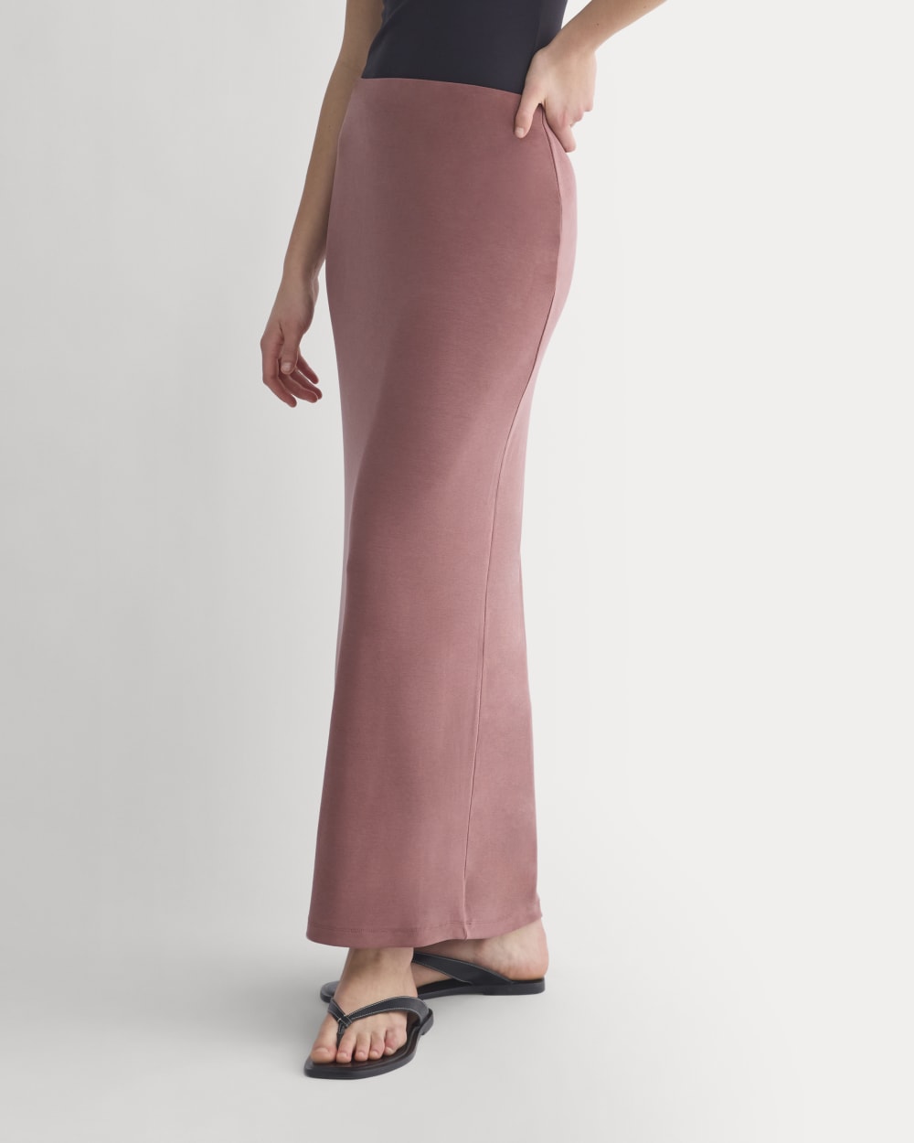 Maxi Skirt in Butterknit | Henna Red