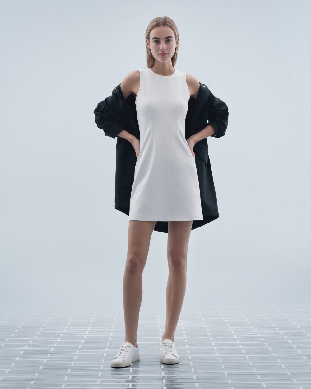 The Dream '90s Shift Dress | White