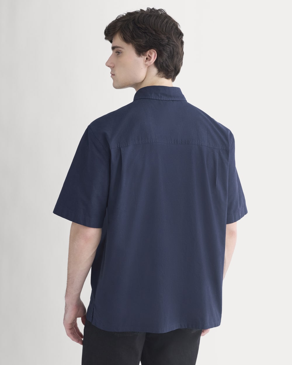 Lightweight Short-Sleeve Oxford | Navy