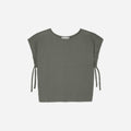 The Drawstring Tunic | Pewter Green