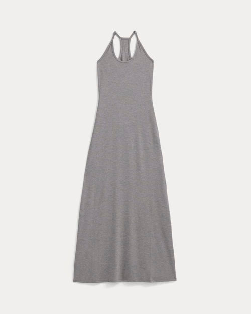 Racerback Maxi Knit Dress | Mid Heather Grey