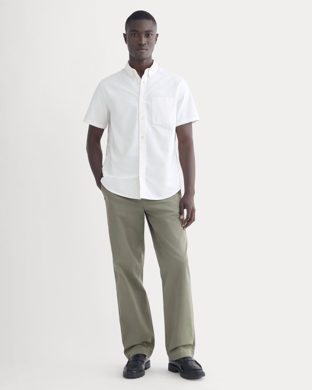 The Organic Short Sleeve Oxford Shirt | White