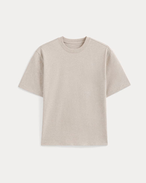 Archive Relaxed-Fit Cotton Crew | Heathered Oatmeal