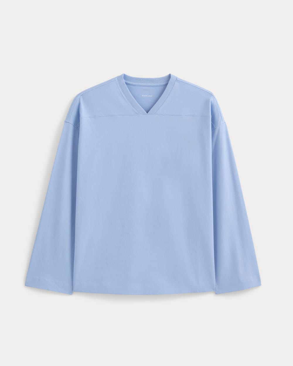 Retro V-Neck Jersey | Open Air Blue