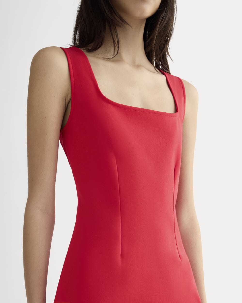The Dream Square-Neck Dress | Classic Red
