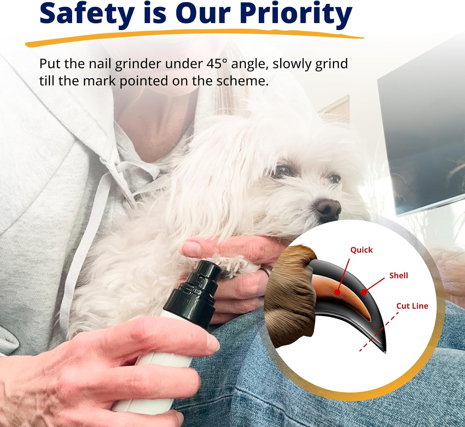 Silent Groom Pro Pet Nail Grinder