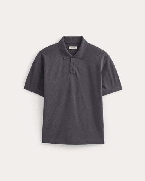 Classic Piqué Polo | Heathered Graphite