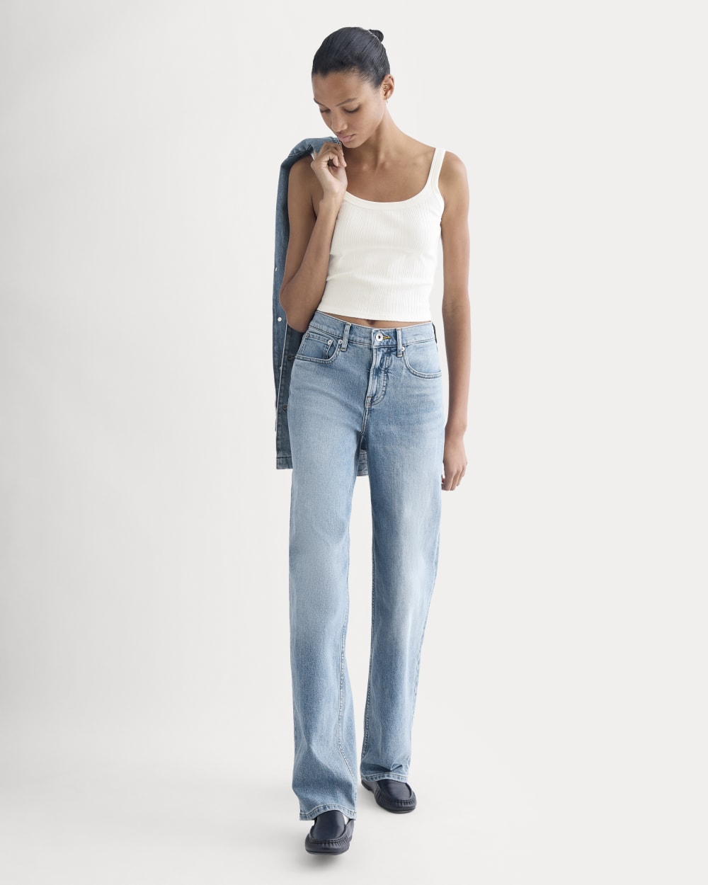 The Column Jean | Vintage Light Indigo | 31" Inseam