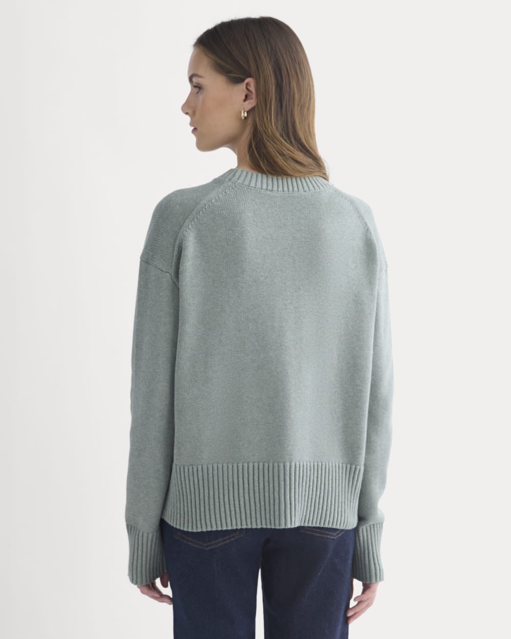 The Boxy Sweater in Everyday Cotton | Heathered Lilypad