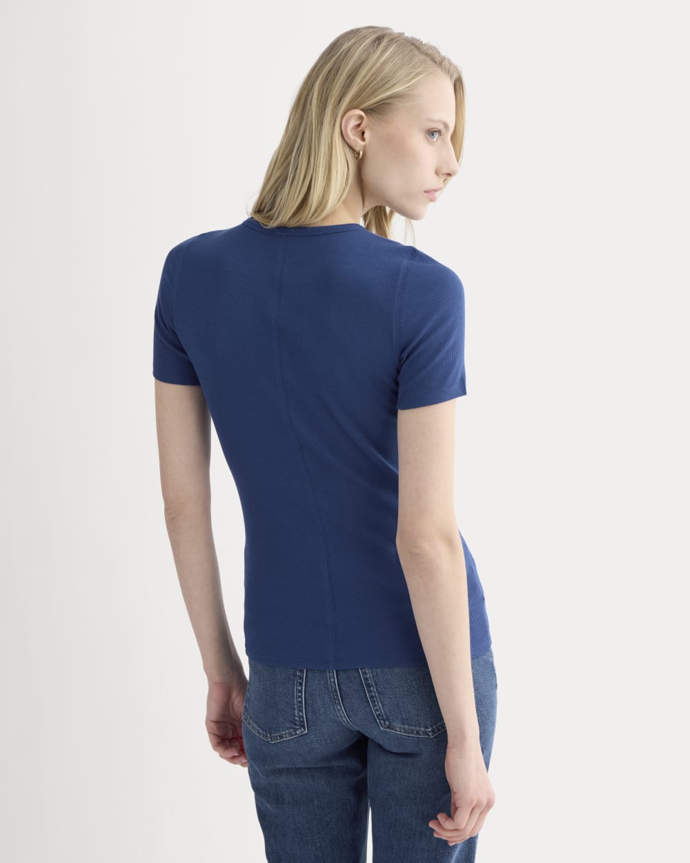 The Luxe Rib Crew | Estate Blue
