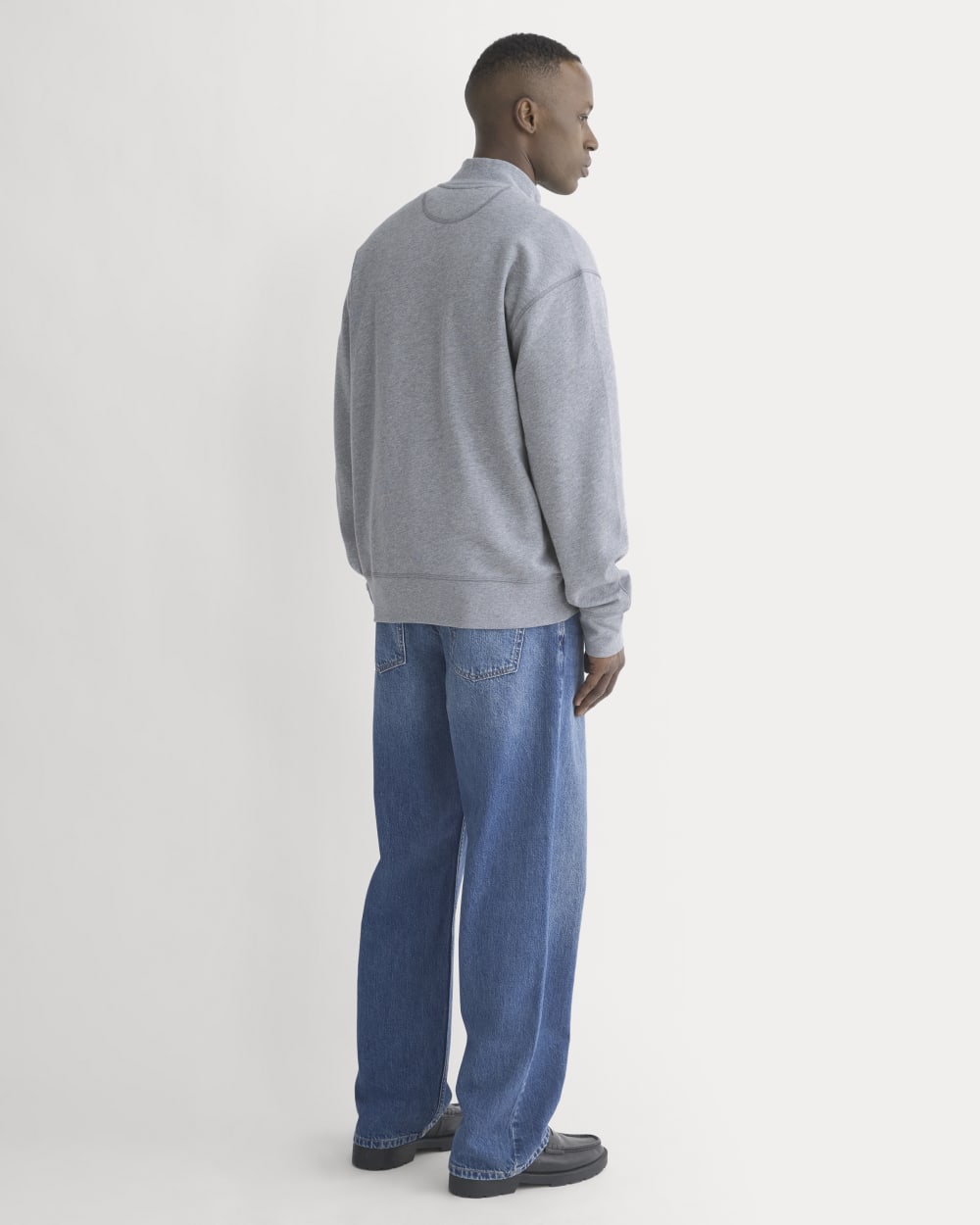 Lightweight Terry Zip Pullover | Vintage Heather Grey