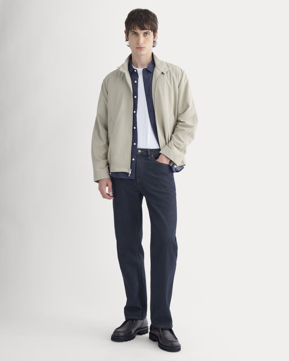 Re:Cycled Nylon Harrington Jacket | Trench Coat Khaki
