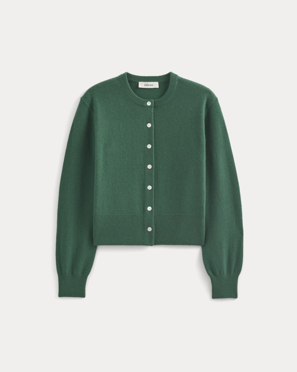 Cashmere Cropped Cardigan | Hunter Green