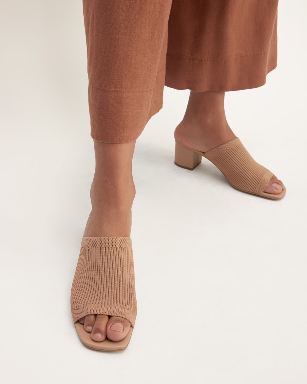 The Glove Mule in ReKnit | Blush Tan
