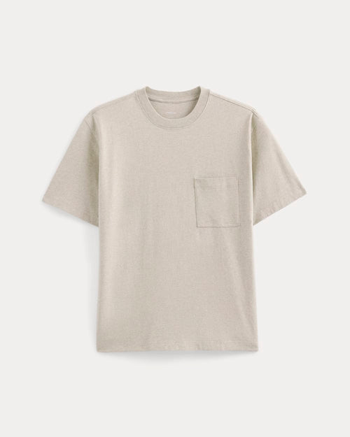 Oversized Midweight Tee | Heathered Oatmeal