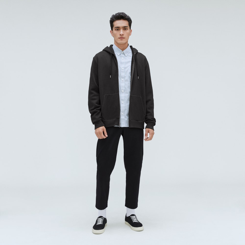 The Organic Track Full Zip | Black