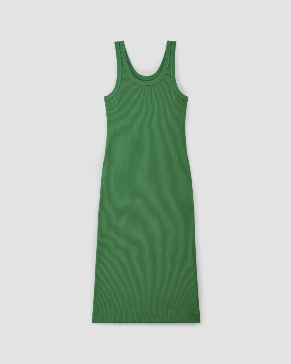 The '90s Rib Dress | Grass Green