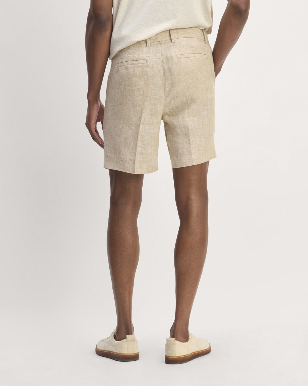 The 7" Linen Trouser Short | Cornstalk Chambray