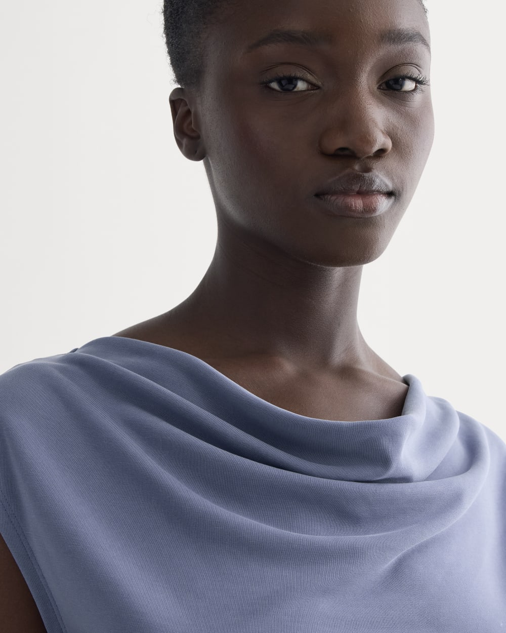 The Draped Top in Butterknit | Blue Dusk