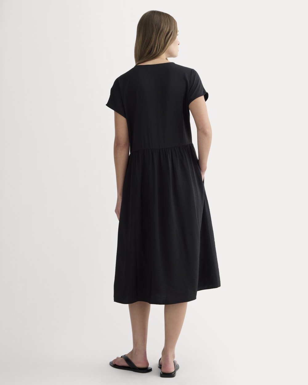 The Midi Dress in SoftLuxe | Black