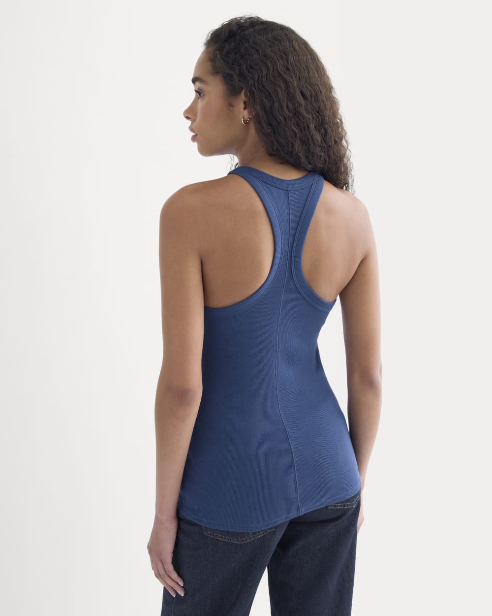 Luxe Rib Racerback Tank | Estate Blue
