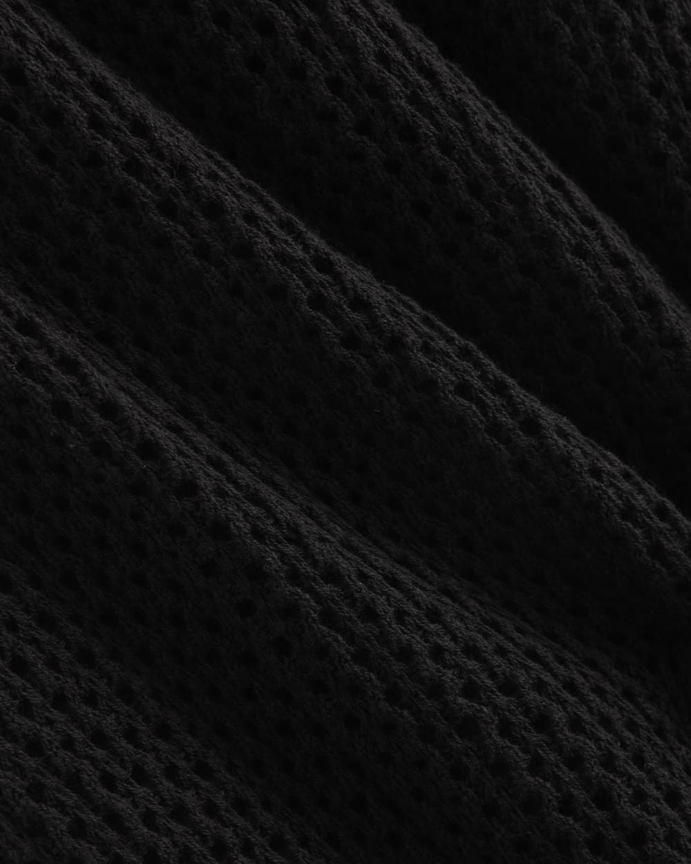 Lace Knit Maxi Sweater Dress | Black