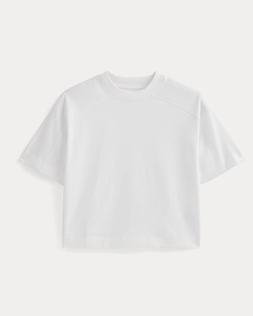 Oversized Seamed Tee | White