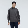 The No-Sweat Full Zip Sweater | Heather Ash