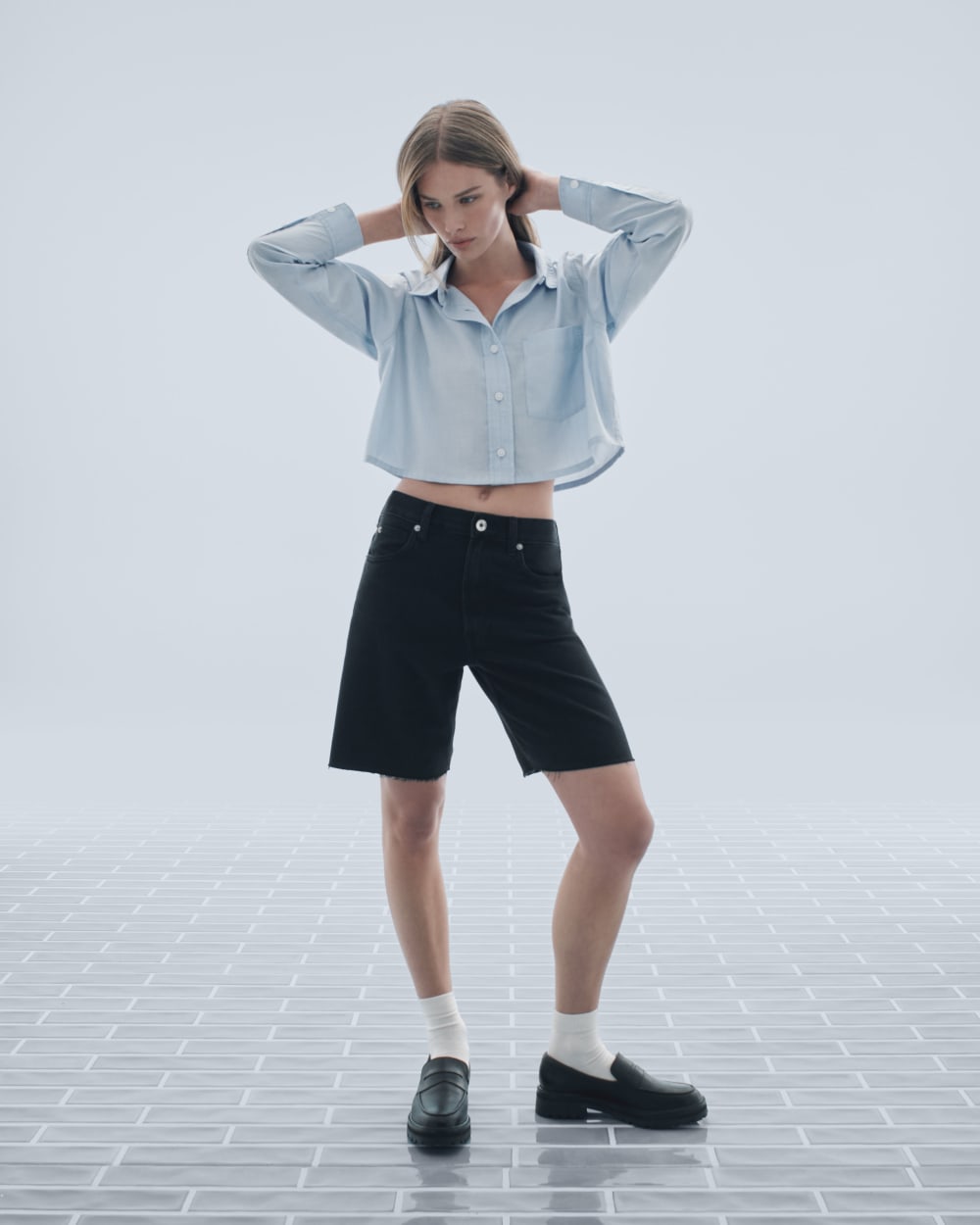 The OG Baggy Jean Short | Washed Black