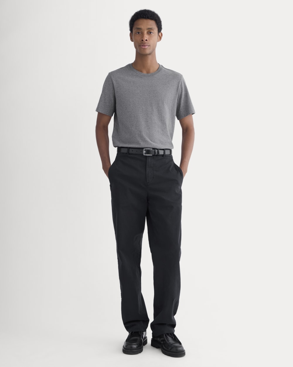 Midweight Tee | Heathered Mid-Grey