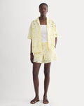 The Eyelet Pull-On Short | Light Yellow