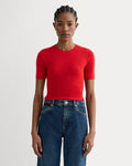 The Sweater Tee in Ultrasoft Merino | Classic Red