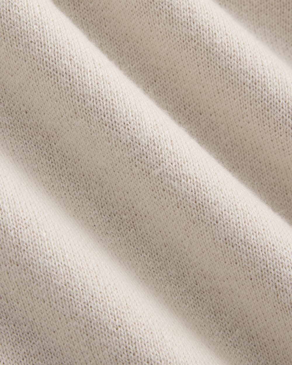 Double Knit Half-Zip in Cotton Merino | Bone/Cream/Sand/Light Camel
