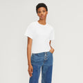 The Organic Cotton Tie Back Tee | White