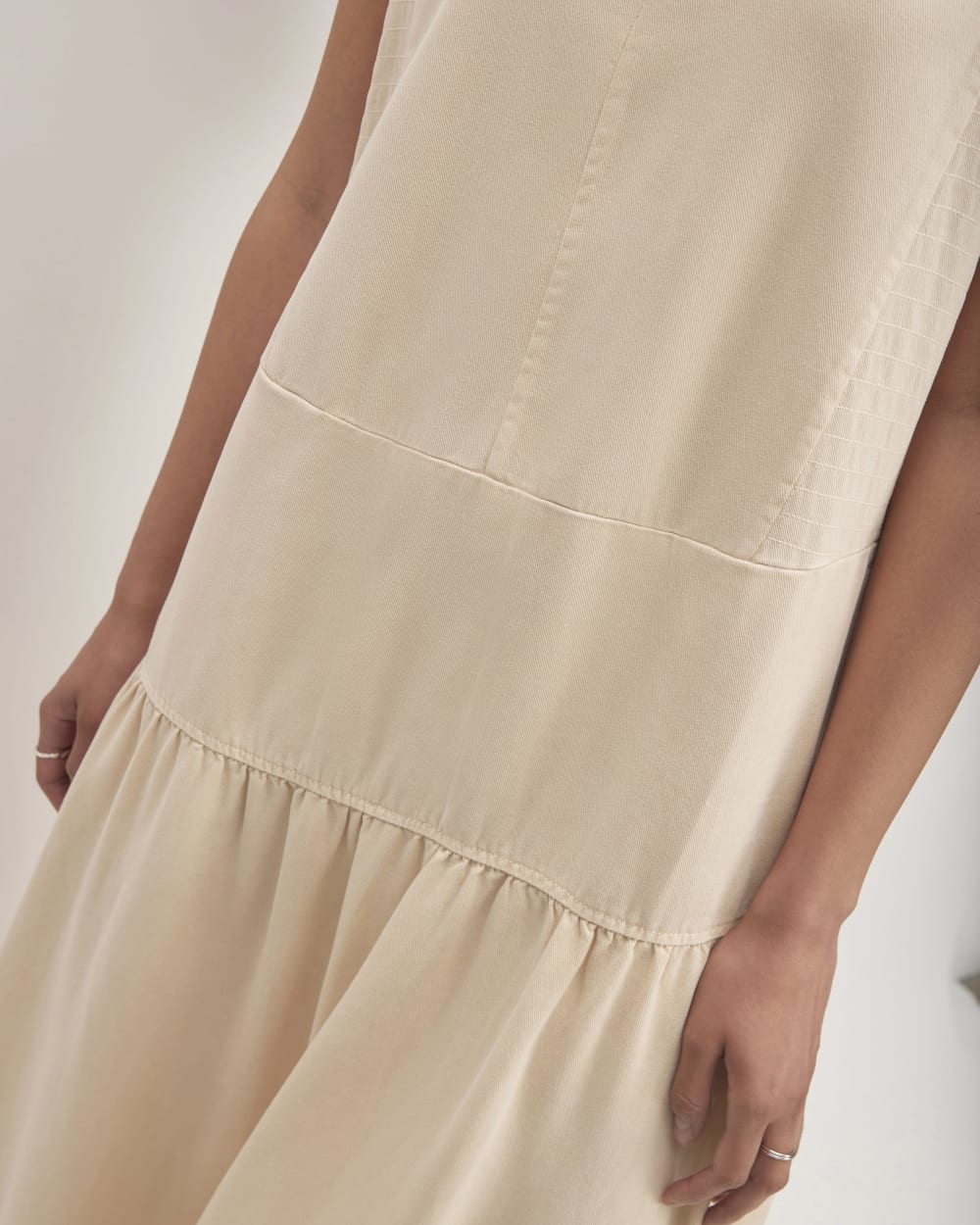 The TENCEL™ V-Neck Dress | Whisper Pink