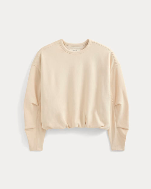 Lightweight Terry Bubble Sweatshirt | Parchment