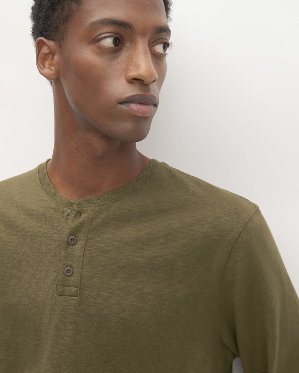 The Slub Long-Sleeve Henley | Beech