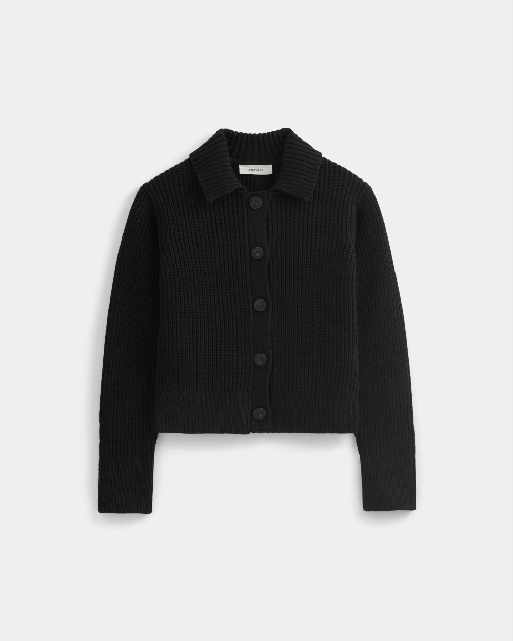 Shrunken Cardigan in Everyday Cotton | Black