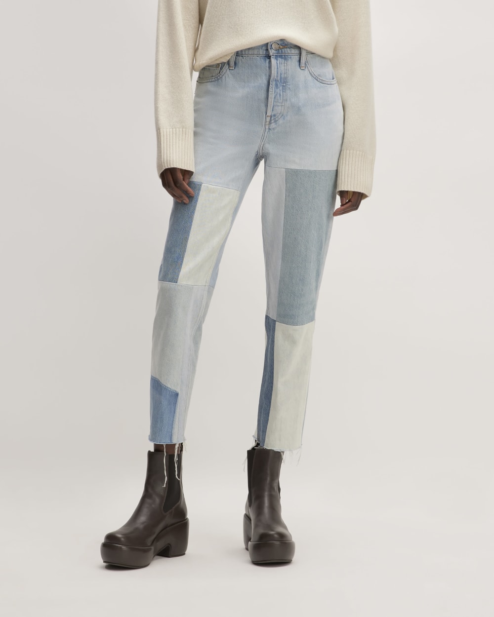The '90s Cheeky® Mended Jean | Patched Indigo | 28.5" Inseam