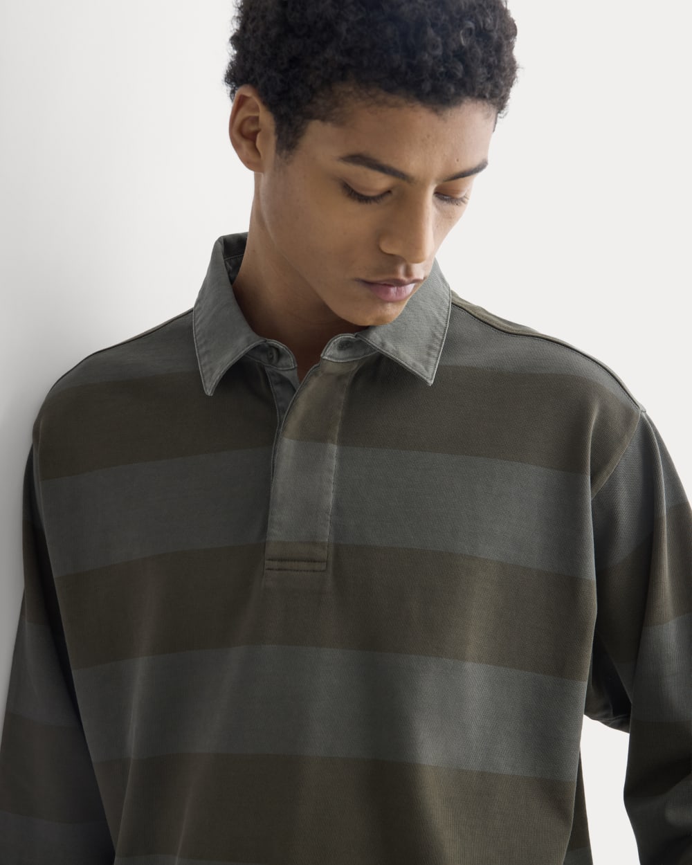 Vintage Rugby Pullover | Overdye Olive Night