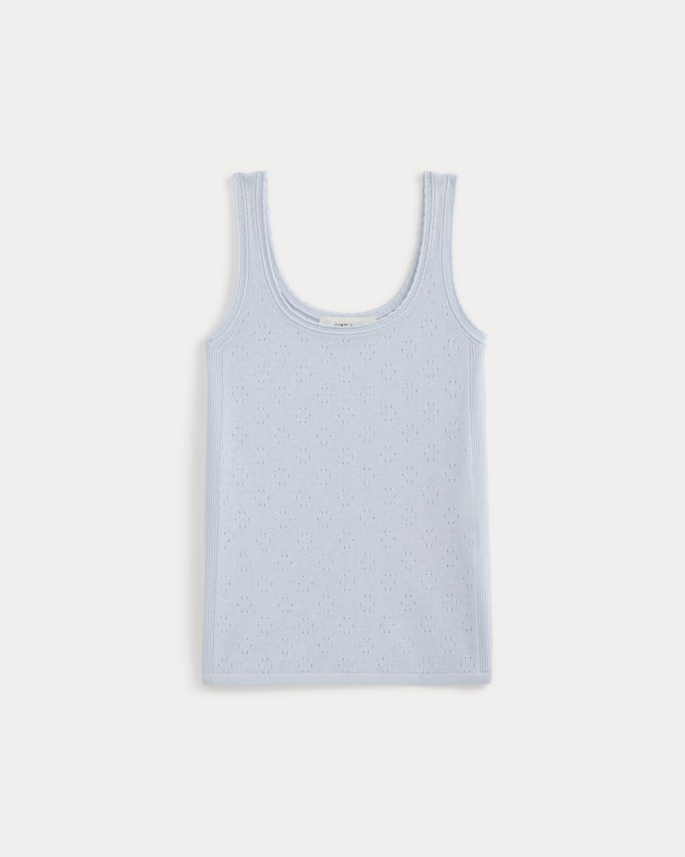 Lace-Trimmed Tank in Fine Linen | Skywriting