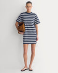 Weekend Tee Mini Dress | True Navy / Canvas Tan