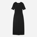 The Open Back Rib Dress | Black