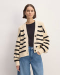 The Boxy Cardigan in Everyday Cotton | Canvas / Black
