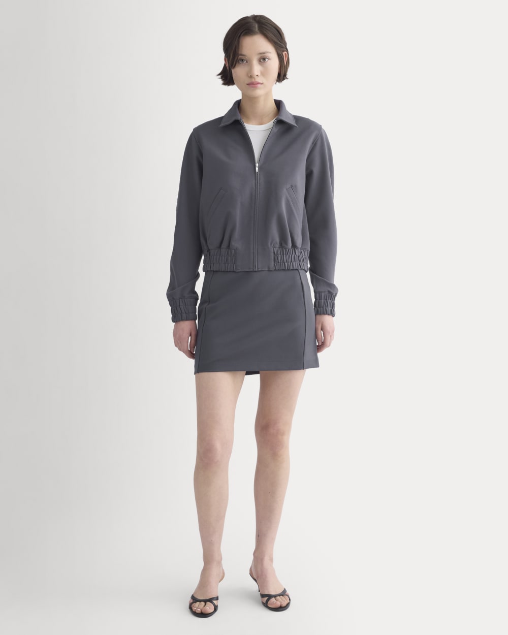 Ponte Aviator Jacket | Graphite