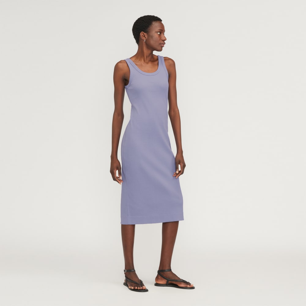 The '90s Rib Dress | Cornflower Blue