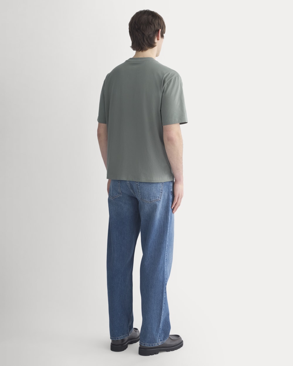 Archive Relaxed-Fit Cotton Crew | Agave Green